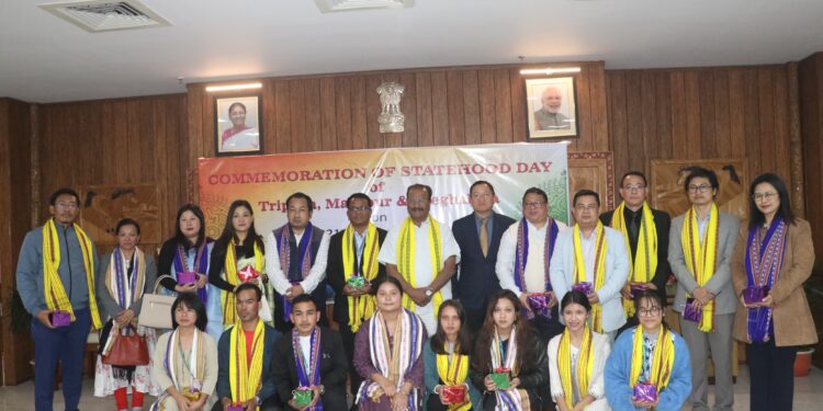 GUV welcomed distinguished guests from Manipur and Meghalaya on Statehood Day