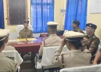 Students undertook a unique responsibility by performing duties at Khowai Police Station