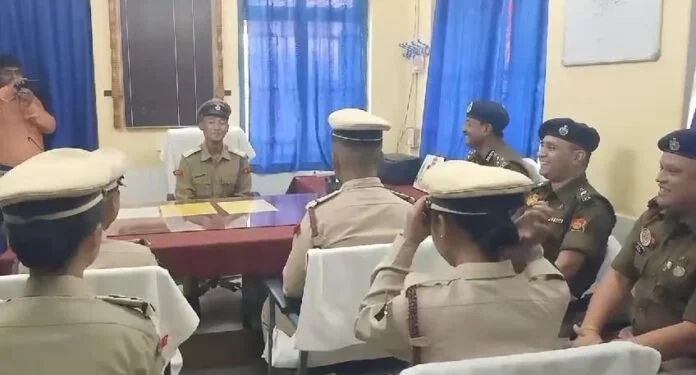 Students undertook a unique responsibility by performing duties at Khowai Police Station