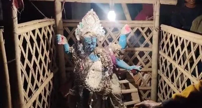 Tension erupts after Shani idol vandalize