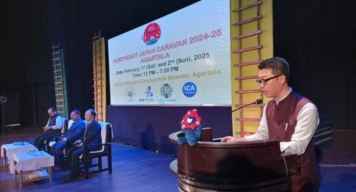 2-day long North East Japan Caravian begins at Agartala