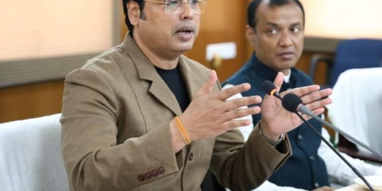 MP Biplab Kumar Deb chaired a “Disha” meeting