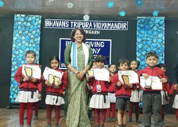 Year-End Prize Giving Ceremony held in Bhavans Tripura Vidyamandir