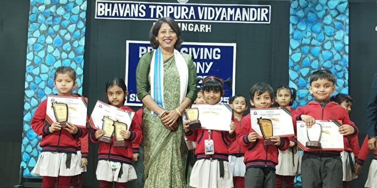 Year-End Prize Giving Ceremony held in Bhavans Tripura Vidyamandir