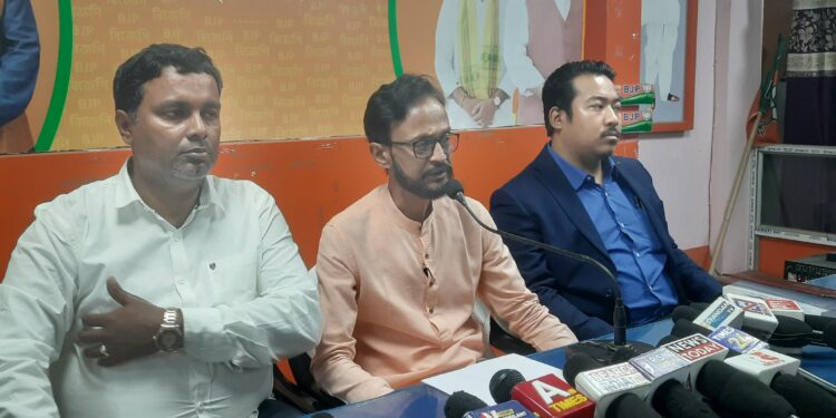 Tripura BJP Protests CPI(M)’s Criticism of Flood Assistance