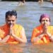 Chief Minister took holy dip at Triveni Sangam