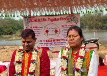 Patal Kanya Jamatia’s Unique Marriage Ceremony Celebrated on Social Media