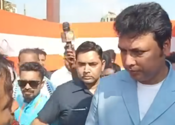 BJP MP Biplab Kumar Deb’s louded on Tripura’s development