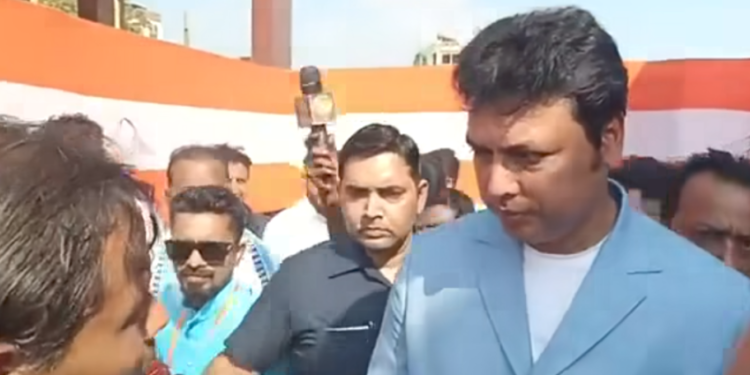 BJP MP Biplab Kumar Deb’s louded on Tripura’s development