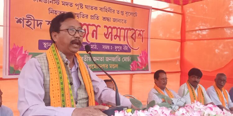 History of Congress and Communists will be erased from Tripura’s soil: Bidyut Debbarma