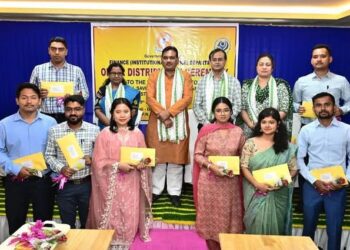 Finance Minister Pranajit Singha Roy  distributes job offer letters