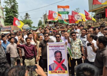 Tension at Belonia Border as Tipra Motha Protests Bangladesh’s Dam Construction