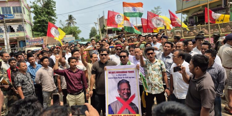 Tension at Belonia Border as Tipra Motha Protests Bangladesh’s Dam Construction