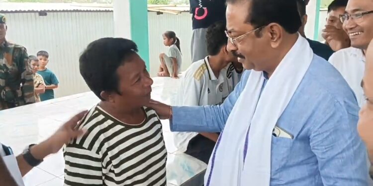 MP Rajib Bhattacharjee Reviews Bru Rehabilitation Progress in Tripura