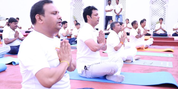 MP Biplab Deb Allocates ₹53 Lakh for Indoor Yoga Stadium in Nalchar