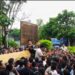 YTF Protests in Gomati, Demands DM’s Transfer by 5 PM Today