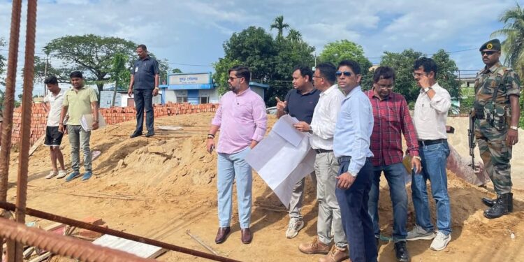 Minister Sushanta Chowdhury Reviews Key Infrastructure Projects in Jirania