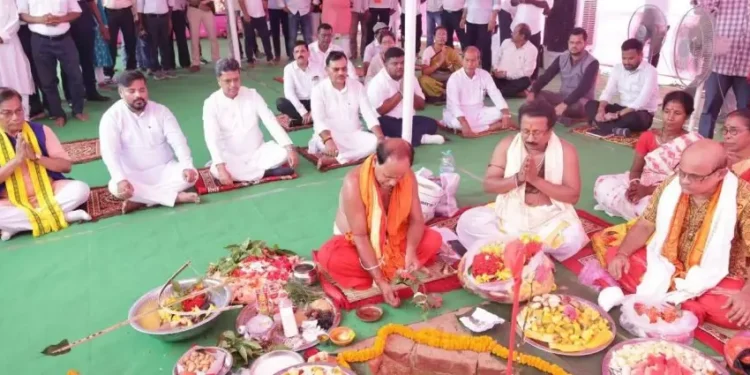 Tripura CM Lays Foundation Stone for ’51 Shaktipeeth Park’ in Udaipur