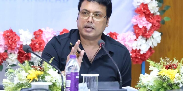 Biplab Deb Chairs DISHA Committee Meet in Udaipur to Review Govt Schemes