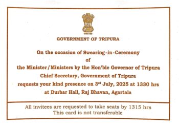 Tripura Cabinet Expansion Tomorrow; Kishore Barman Likely to Join as Minister