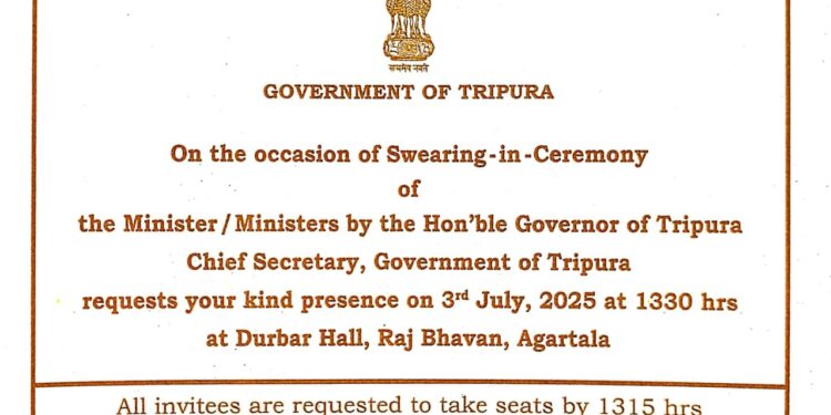 Tripura Cabinet Expansion Tomorrow; Kishore Barman Likely to Join as Minister