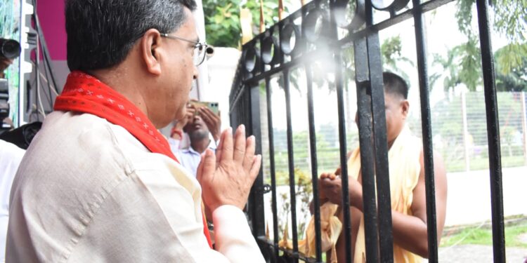 CM Manik Saha Attends Sacred Ker Puja at Ujjayanta Palace, Highlights Tripura’s Cultural Unity