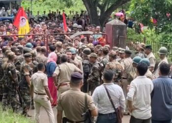 Tipra Motha Workers Protest Outside Police Station, Demand Release of Arrested Members in Asharambari Clash