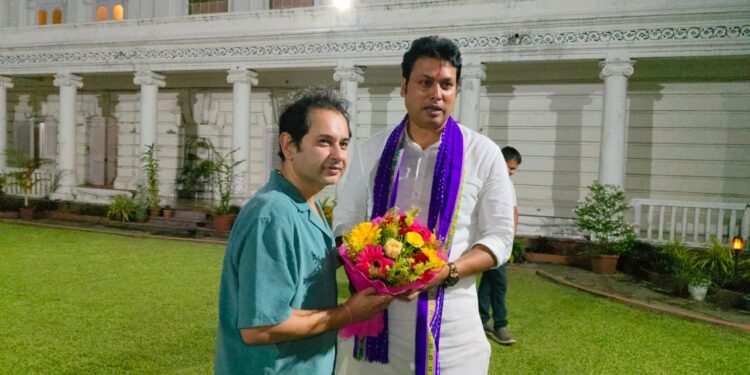 Biplab Deb’s Palace Visit Fuels Buzz Amid BJP–Tipra Motha Strain