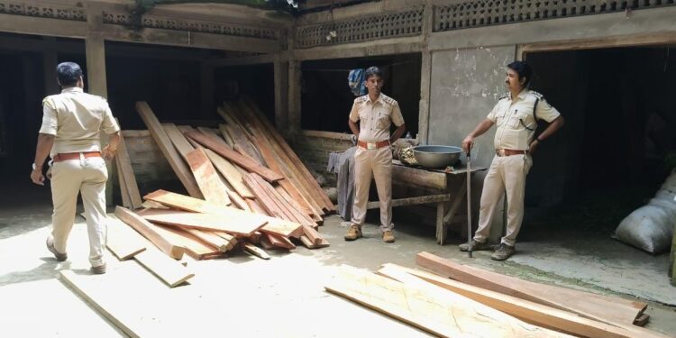 Forest Department Seizes Illegal Timber Worth ₹3 Lakh in North Tripura Raids