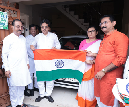 Tripura CM Joins ‘Har Ghar Tiranga’ Drive, Urges Citizens to Celebrate Spirit of Independence