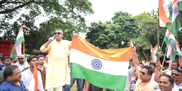 Ratan Lal Nath Leads Massive Tiranga Yatra in Mohanpur to Mark Partition Horrors Remembrance Day