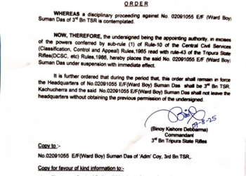 TSR Jawan Suman Das Suspended for Human Rights Violation in Public Assault Incident