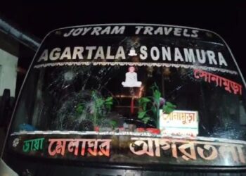 Bus Services Halted on Agartala–Sonamura Route Amid Bishramganj Unrest; Drivers Demand Justice and Safety