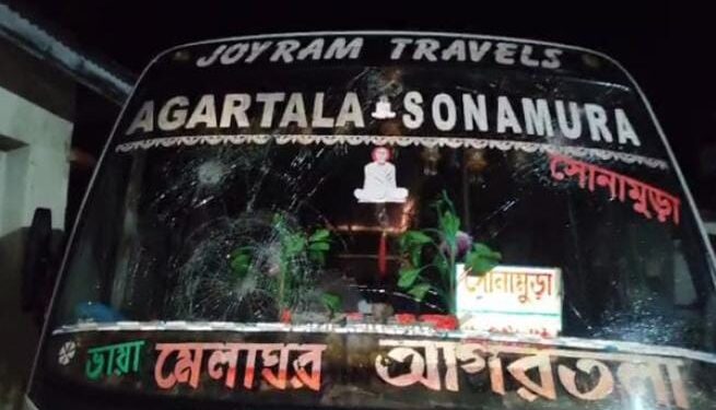 Bus Services Halted on Agartala–Sonamura Route Amid Bishramganj Unrest; Drivers Demand Justice and Safety