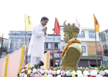 CM Manik Saha Pays Tribute to Maharaja Bir Bikram on 117th Birth Anniversary