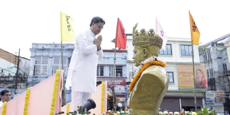 CM Manik Saha Pays Tribute to Maharaja Bir Bikram on 117th Birth Anniversary