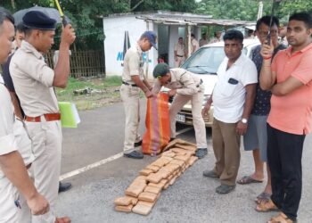 37 Kg Cannabis Seized from Vehicle at Belfang Naka Point, One Arrested
