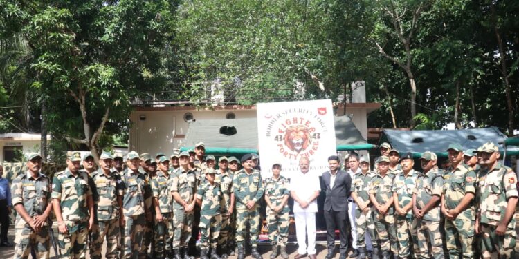 Governor Indra Sena Reddy Nallu Visits BSF BOP, Rubber Centre, and Border Villages in South Tripura