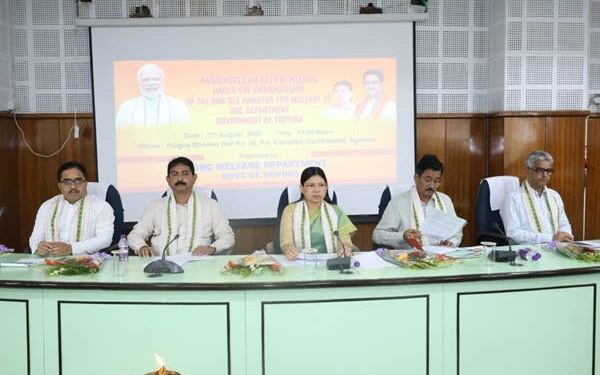 Santana Chakma Reviews OBC Welfare Schemes, Highlights Progress & New Initiatives