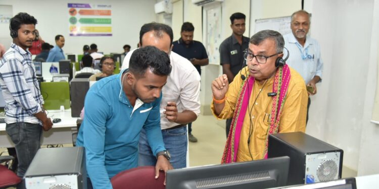 Power Minister Reviews Offices to Ensure Smooth Puja Power Supply