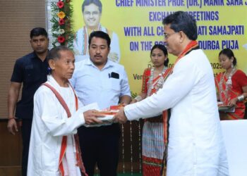 CM Manik Saha Urges Brotherhood, Inclusive Growth in Meet with Samajpatis