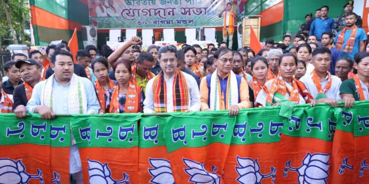 610 Voters from 200 Families Join BJP at Killa Bazar in Presence of CM Manik Saha