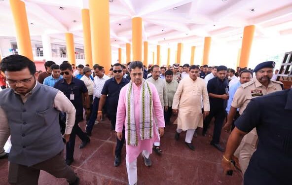 CM Manik Saha reviews prep for PM Modi’s Tripura Sundari visit