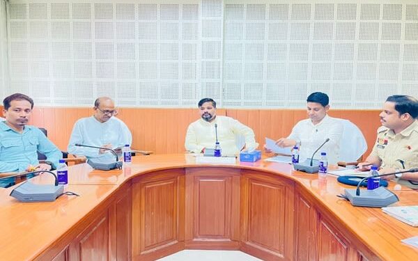 Minister Sushanta Chowdhury Reviews Sharad Utsav Prep in Jirania