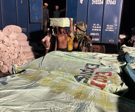 Drugs Worth ₹4.5 Crore Seized from Goods Train in Major Joint Operation at Jirania