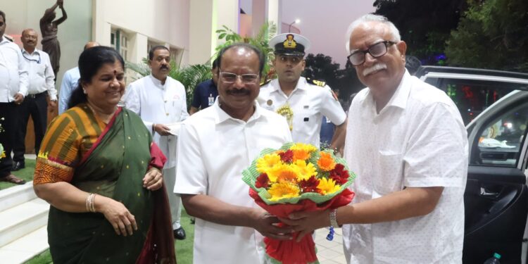 Tripura Governor Welcomes Goa Governor at Raj Bhavan, Agartala