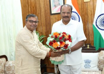 Power and Agriculture Minister Ratan Lal Nath Calls on Governor Indra Sena Reddy Nallu