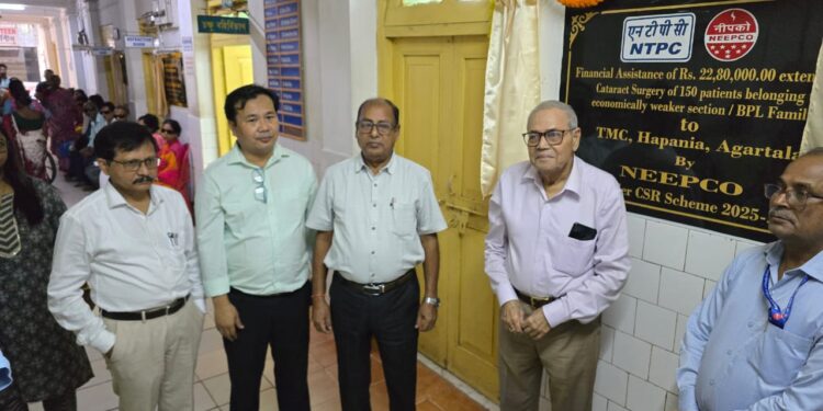 NEEPCO funds ₹22.8L for free cataract surgeries in Tripura