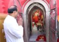 Governor Indra Sena Reddy Nallu Visits Mata Tripureswari Temple, Offers Prayers in Udaipur
