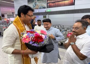 Biplab Deb gets grand welcome in Kolkata after BJP Bengal role